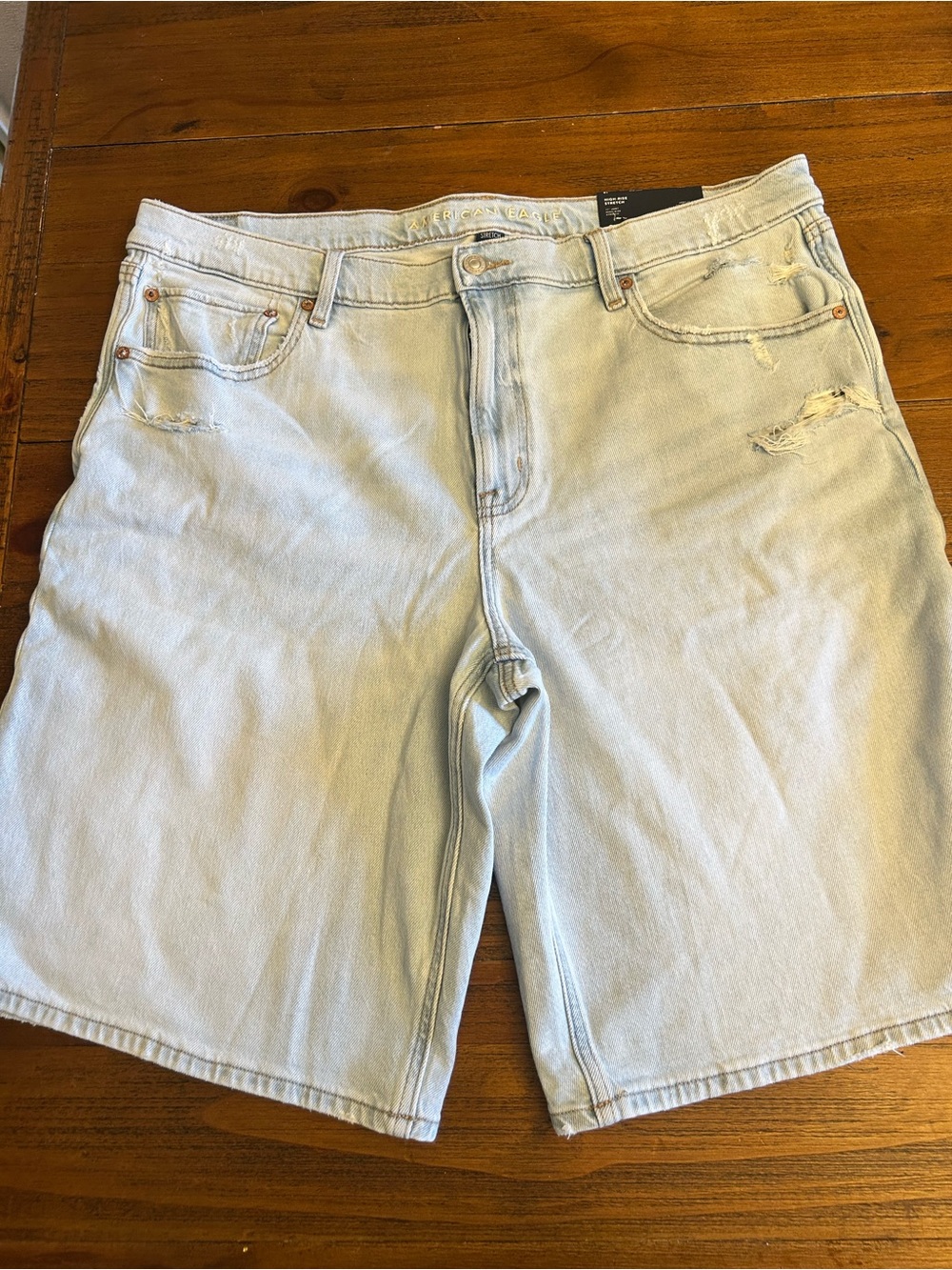 American Eagle 11” High-Rise Denim Jorts